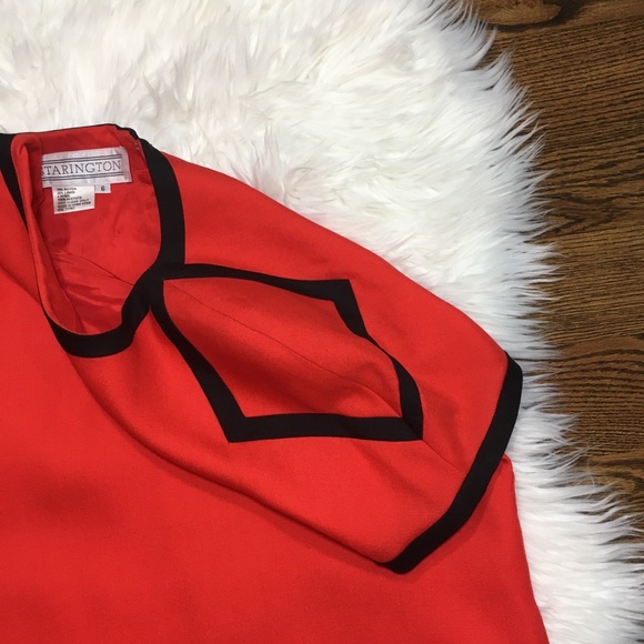 Mint Starington vintage red/black dress 6 - Picture 9 of 9